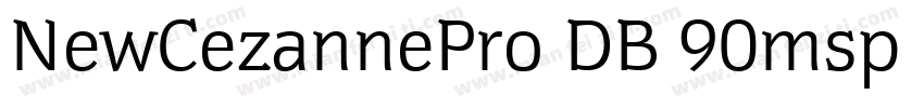 NewCezannePro DB 90msp RKSJ V字体转换